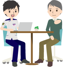 問診と評価イラスト