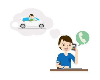 運転再開想像イラスト
