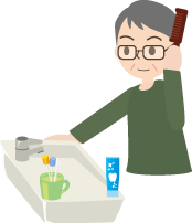モーニングケアイラスト
