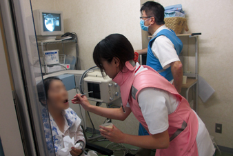 検査の様子