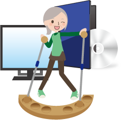 ビデオ体操イラスト