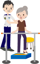 理学療法リハビリイラスト
